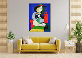 Femme à La Montre Print, Pablo Picasso Canvas Wall Art ...