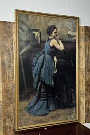 Camille Jean-Baptiste Corot (The Woman in Blue) Print Art 38” x 24” | eBay