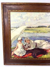 Sold at Auction: M. GROSSMAN OIL PAINTING ON CANVAS BOARD ...