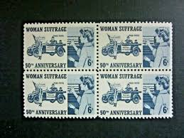 #1406 – 1970 6c Woman Suffrage 50th Anniversary - Mint Block of 4 - F/VF | eBay