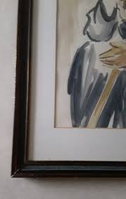 Vintage David Gilboa (of Safed, Israel) Signed Watercolor ...