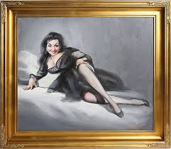 Lot - DONALD "RUSTY" RUST "LOLITA" OIL ON CAVAS