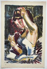 Ballerina Dancer LITHOGRAPH signed BERTHOMME SAINT ANDRE ...