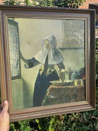 JOHANNES VERMEER Original Baroque portrait Young Woman NUN Water Jug ART ❤️sj8j | eBay