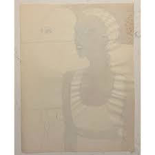 1960s James Bone Watercolor Portrait | Chairish