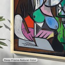 Dreaming Scribe – Woman Writing by the Window Picasso Oil Painting