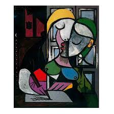 Amazon.com: Pablo Picasso Woman writing Canvas Wall Art Vintage Poster Prints for Home Office Decorations Artwork Picture for Bedroom Wall Decor, Modern Home Decor(Unframed,20x25cm,8"x10"): Posters & Prints