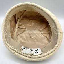 1950s/60s Deborah Exclusive Ladies Cream Wool Felt Beret Hat ...