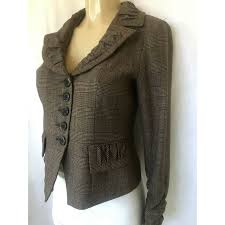 Blazer Nanette Lepore Brown size 6 US in Viscose - 26053868