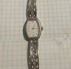 Vintage Silver Oval cuff Bracelet Watch - Etsy