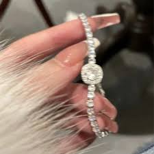 TFYZYY Adjustable Round Zircon Bracelet for Women, Super Flash Lucky Tennis Bracelet, 24cm, Elegant Fashion Jewelry for Anniversary and Engagement - Walmart.com