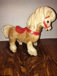 Edward Mobley Rubber Horse Squeaky Sleep Eyes Vintage Toys ...