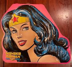 Vintage WONDER WOMAN Tin Box Company 3-D Metal ...