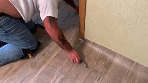 How to install Vinyl Flooring in a Single wide Trailer - YouTube
