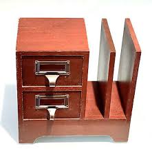Vintage Thailand Wood DeskTop Paper Stand Holder Box Storage Organizer Furniture | eBay Australia