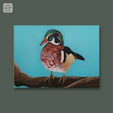 Wood Duck Canvas Painting - Etsy