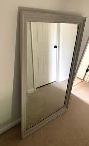 1960s Ethan Allen Oversized Wood Frame Mirror | Chairish