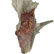 Art | Mike Cobb Carved Wood Tree Spirit Folk Art Signed 11 | Poshmark