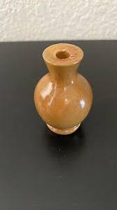 Oregon Myrtle Solid Wood Bud Vase Circa 1970 And MyrtleWood Chalet Mini Vase | eBay