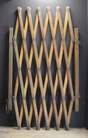 Antique Wooden Folding Gate Adjustable Accordion Wall ...