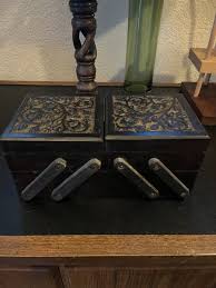 Wood Jewelry Box Three Level Sheesham India 8 x 4 x 3 Inches ...