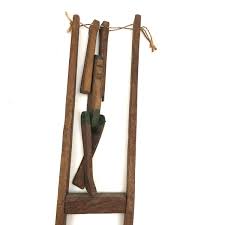 Sweet Hand-carved Folk Art Squeeze Toy, Acrobat in Green ...