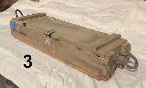 6) different vintage wooden ammo boxes/crates available. These things are so cool, heavy, and still have all their original hardware/parts. $30 each, or all (6) for $150. Dimensions of each (numbers in