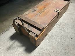 Vintage 1969 (Oct) M30 Mortar Cannon Projectile Ammunition Box Wooden Crate | eBay