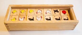 Vintage Wooden Animal Insect Dominos Incomplete Crafting ...