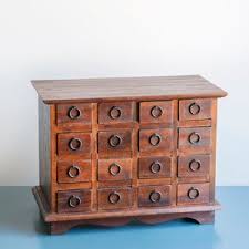 Antique Apothecary Cabinet With 16 Small Drawers, Round Metal Handles, Mahogany Storage Unit, Colonial Solid Wooden Chest, Desk Organizer - Etsy