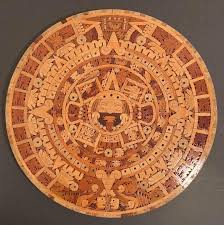 Vintage Unique Aztec Mayan Handcrafted Calendar Carved ...