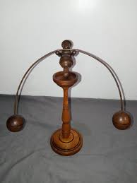 Folk Art Balancing Man On Base Vintage Handcarved Kinetic Toy | eBay