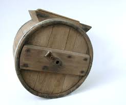 Antique Wood Barrel Butter Churn - Circa 1800's - Missing ...