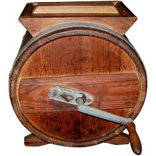 Table-Top Cylinder Barrel Butter Churn. For Sale at Ruby Lane