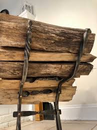 Hand Forged Firewood Cradle - Etsy
