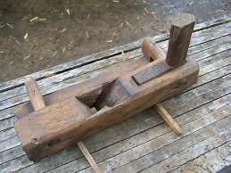 Primitive Antique Carpenter's Wooden Wedge Arm Plough Plane - 1800's | eBay