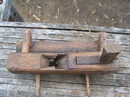 Primitive Antique Carpenter's Wooden Wedge Arm Plough Plane - 1800's | eBay Australia