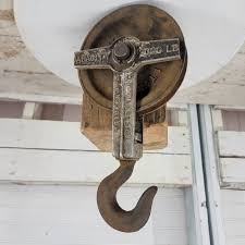 Antique Cast Iron Steel Vintage Timken Roller Hook 1000 Pound Capacity | eBay
