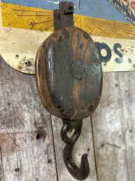 Vintage Metal and Wood Pulley.. Farm Salvage. Wall Hanger - Etsy Ireland