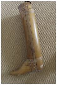 Vintage Wooden Boot Form Tree Brass Ring. For Sale at Ruby Lane
