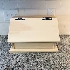 Amazon.com: Boxwood and Mum Handmade Wood Bread Box, Kitchen Storage Organizer, Farmhouse Decor Dry Food Storage Containers, Food Saver Snack Box, Bread Bin Kitchen Counter Organizer, Amish Made in USA : Home