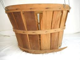 Vintage Bushel Basket With Wire Handles: Rustic Farmhouse ...