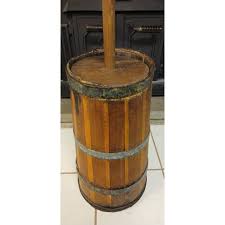 Antique Rustic Wooden Butter Churn | Chairish