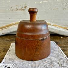 Antique Fern Leaf Butter Mold: 19th Century Treenware Plunger Press - Etsy