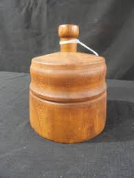 Primitive 16 Leaf Floral Pattern Wood Butter Mold Press