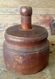 Antique 19thc PINEAPPLE Butter Stamp Print Wooden Mold Pennsylvania Kitchen Tool | #1903261111