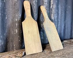 Set of 2 Antique Ribbed / BUTTER PATS / Gnochi Ridger ...