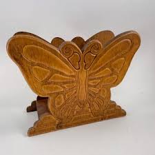 Vintage Wood Wooden Butterfly Napkin Holder - Etsy Ireland