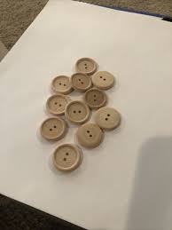 Buttons, 1” round wooden buttons | eBay