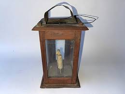 Primitive 18th C Wooden Lantern